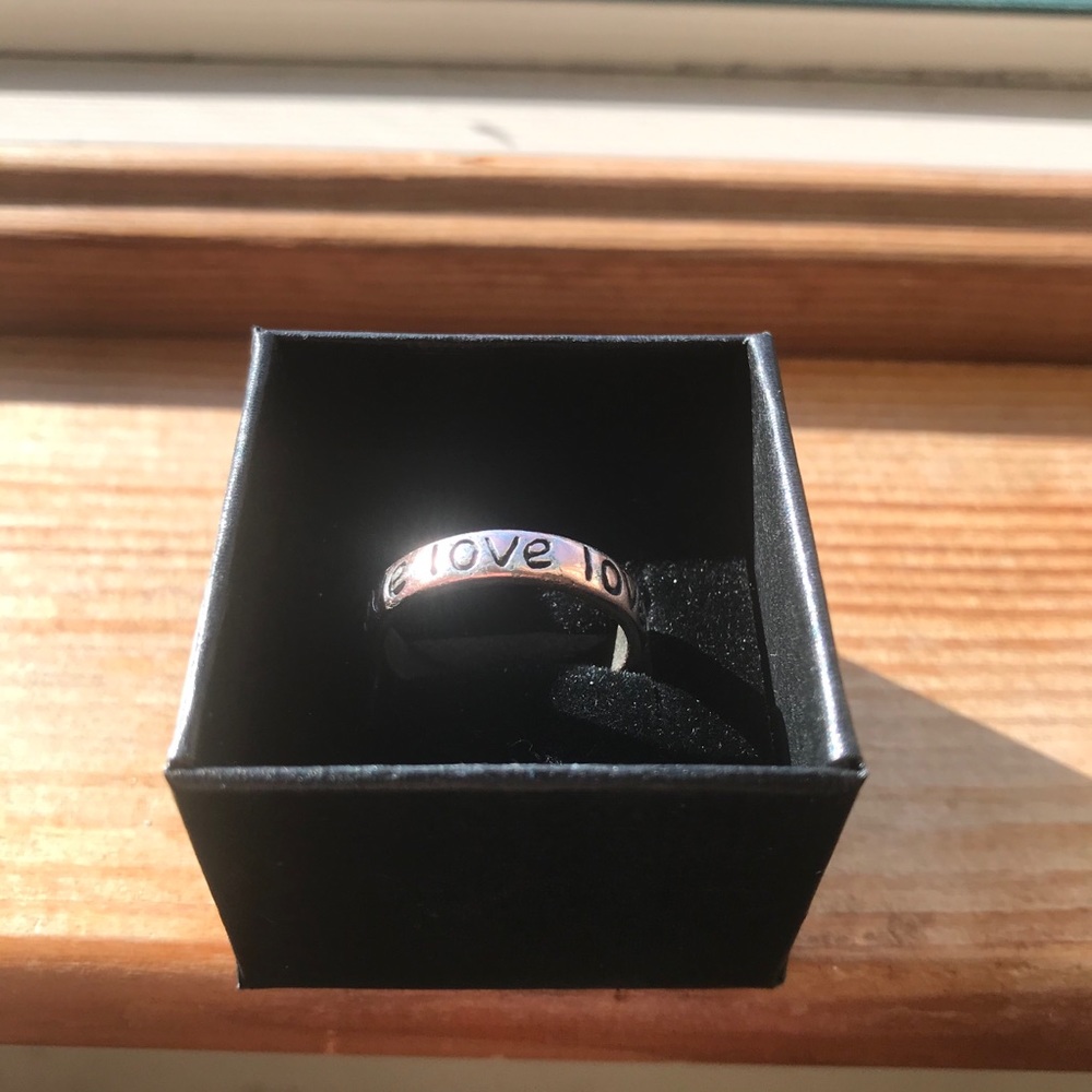 Love Inscribed Band Ring